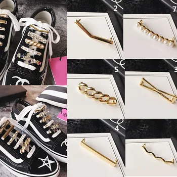 

2019 New Arrivals Shoelaces Clips Decorations Charms Faux Pearl Rhinestone Shoes accessories Gifts