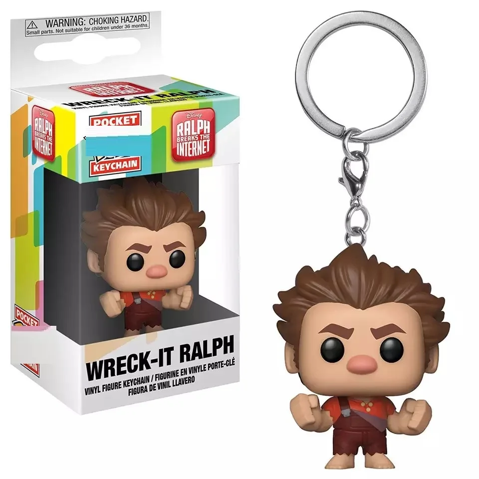 

POP Pocket Pop Keychain Official Wreck-It Ralph Anime Movie Action Figures Gifts Collection Toys for Boy Children Kids gift