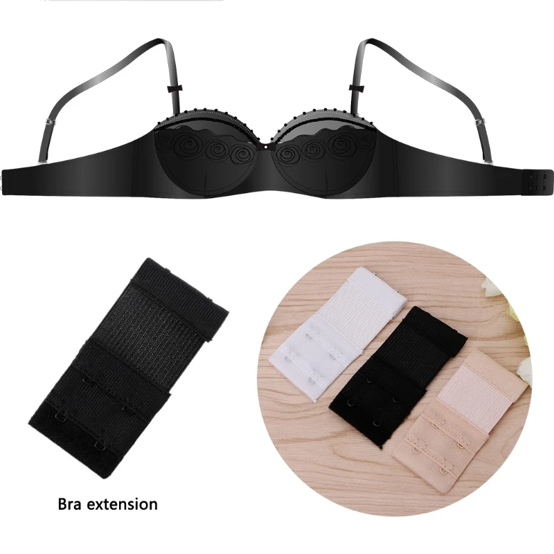 3 Pcs/set Adjustable Bra Extenders Soft Womens Ladies Bra Extension 2