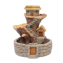 1 шт. маленький креативный микро пейзаж искусственный подвесной горшок для суккулентов(каменный город) A30