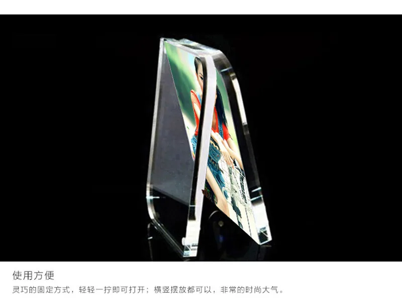 acrylic photo frame magnet picture frame home garden decor (7)