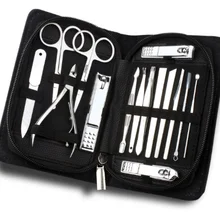 15 в 1 портативный комплект для стрижки ногтей набор для ухода за ногтями педикюр ножницы пинцет Нож уха утилита аксессуары для маникюра 50 комплектов