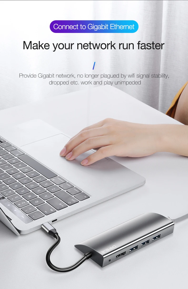 USB-C Type C 3.1 Splitter 3 Port USB C HUB (6)