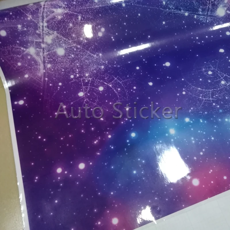 Glossy Space Starry Galaxy Sticker Bomb Vinyl Wrap
