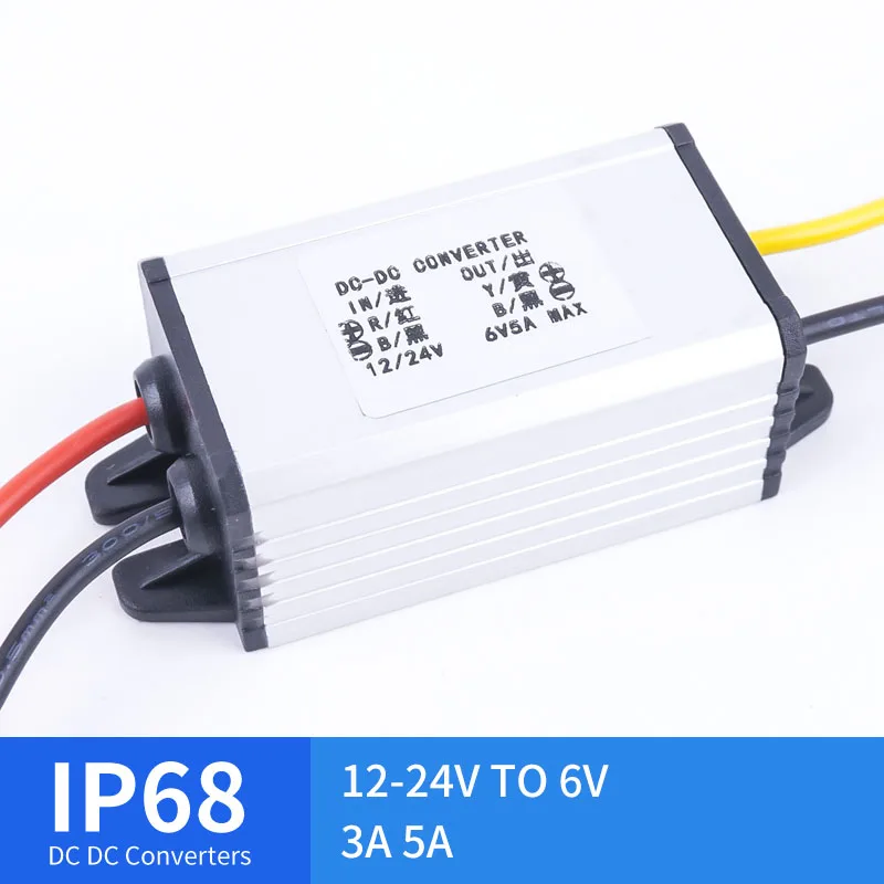 

Mini 12-24V TO 6V 3A 5A Step-Down DC Converter Stepped DC Waterproof Converter Golf Cart Reducer High Quality RCNUN CE RoHS