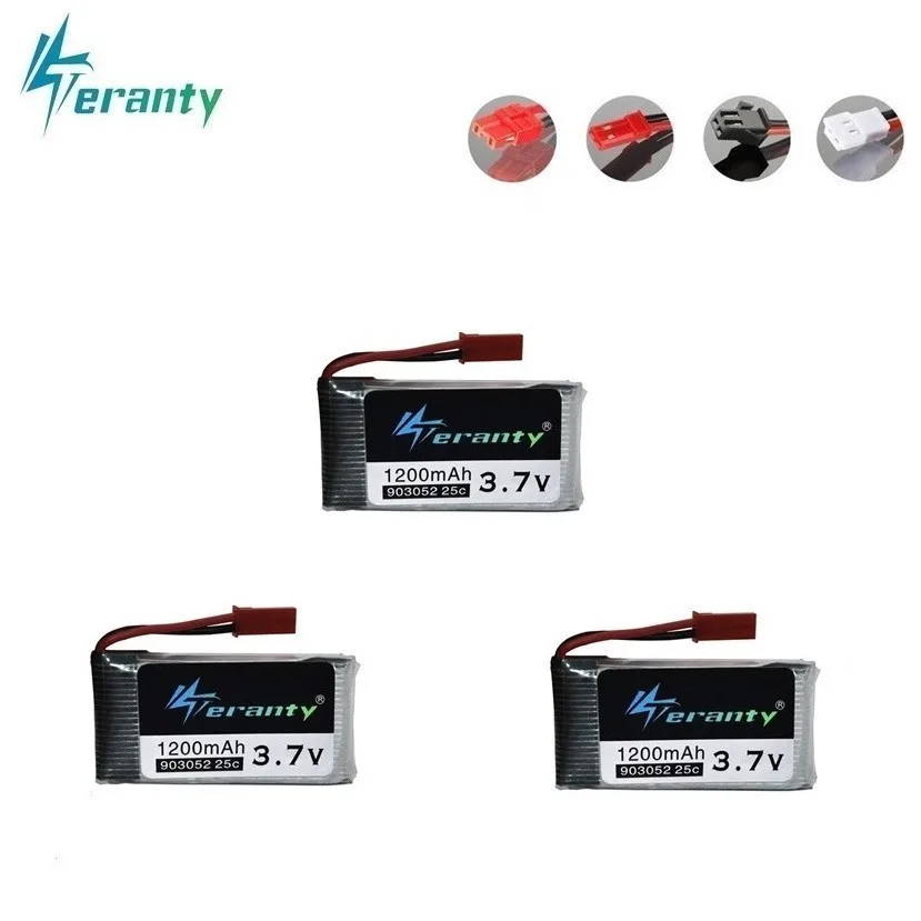 3 7 V 1200mAh 25C Lipo батарея для Syma X5 X5C X5SW X5SC X5S 1 M18 RC Quadcopter 1200mah 903052 Drone шт|Детали и