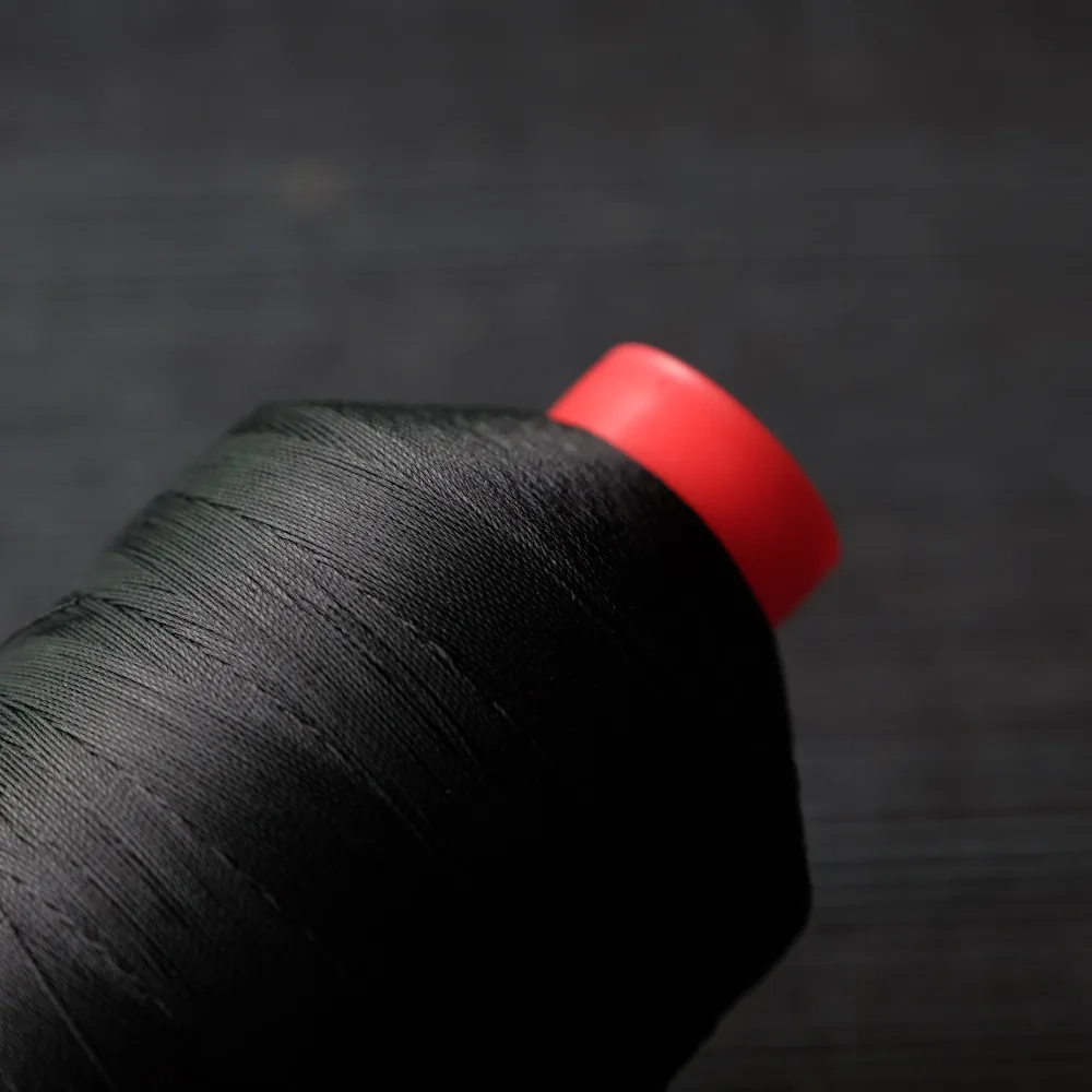 TEX90 2300Yards Black High Tenacity Bonded Nylon Thread 0.5LB Polyamide