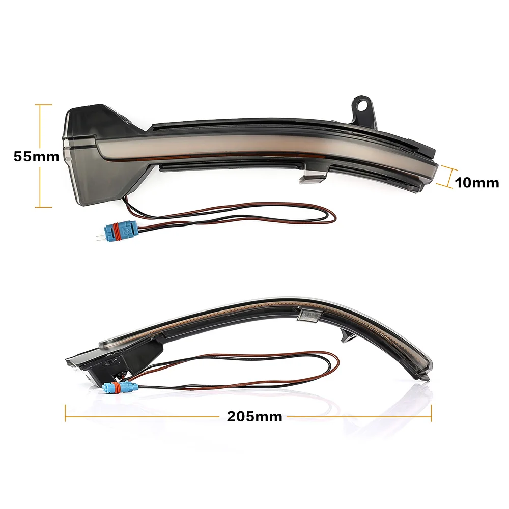 2 шт. светодиодный поворотник для зеркала заднего вида BMW 5 6 7 Series F10 F11 F07 F06 F12 F13