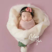 Наслоения одеяло для новорожденного фотографии шерсти пух, шерсть писака, корзина наполнитель новорожденных wrap