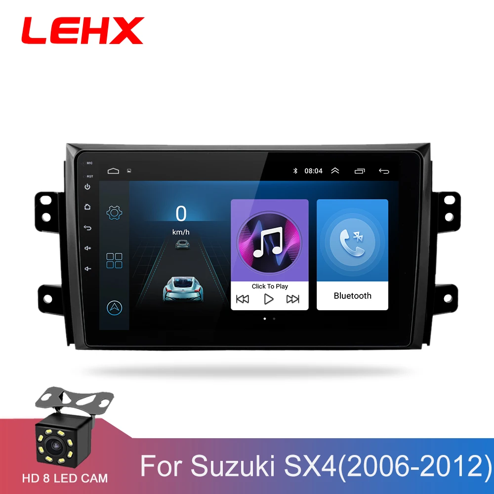 

LEHX 2.5D IPS Screen Car Radio Player For Suzuki SX4 2006 2007 2008 -2011 2012 2Din Android 8.1 Multimedia GPS Navigation Player