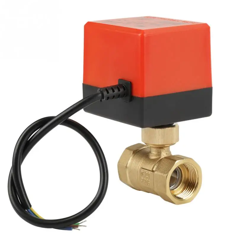 

G3/4inch DN20 AC 12V Brass 2 Way Motorized Ball Electrical Valve for Flow Control Tools Part