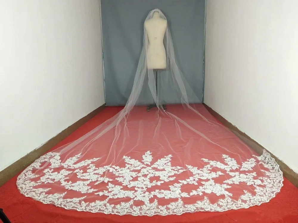 real-photos-one-layer-white-ivory-bridal-veils-lace-applique-edge-cathedral-length-300cm-custom-size-bride-wedding-veil-free-shipping (1)