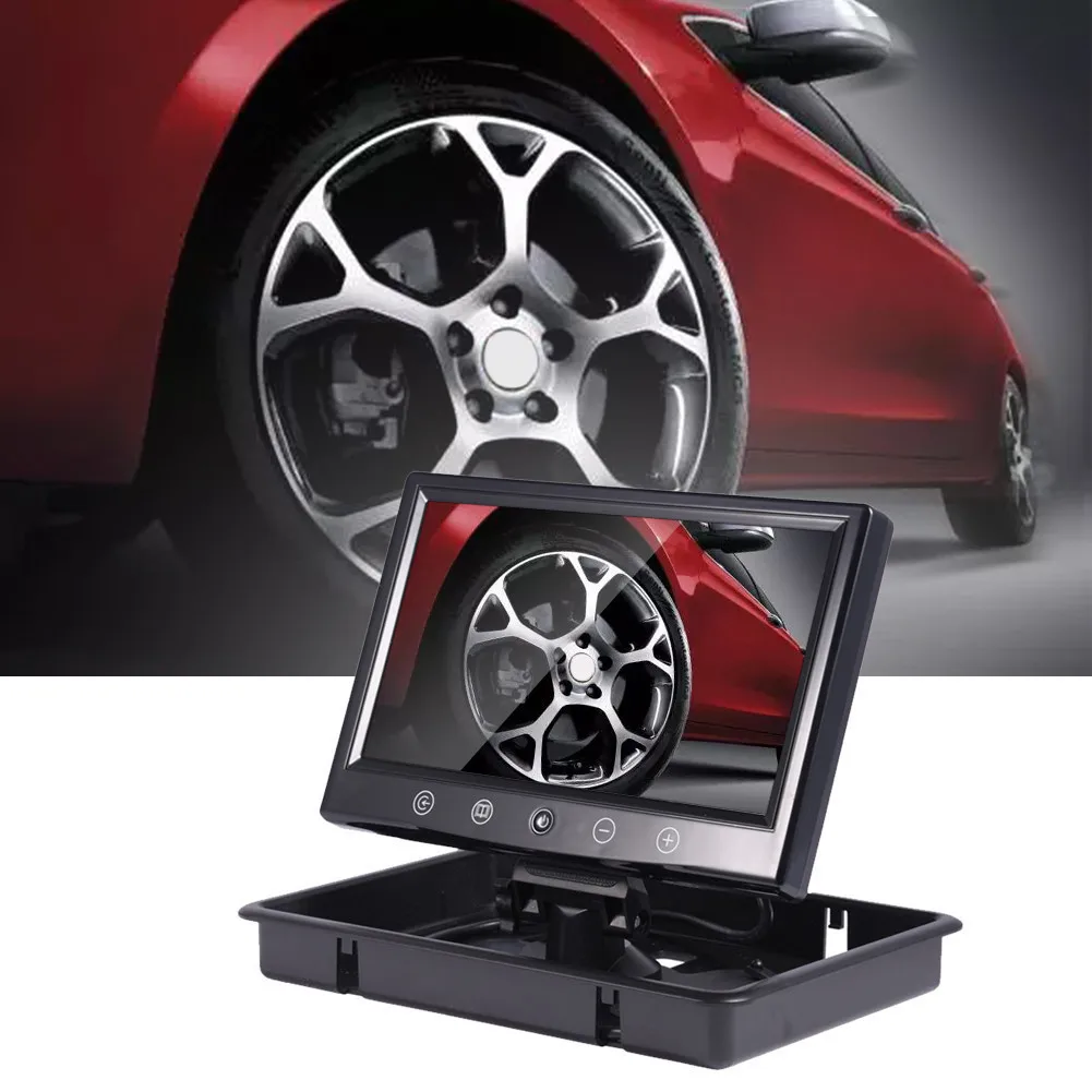 

800x480 Screen LCD Display Screen 9 inch Monitor Displayer Touch Key and Remote Control 2 Video Input PAL/ NTSC 12-24V