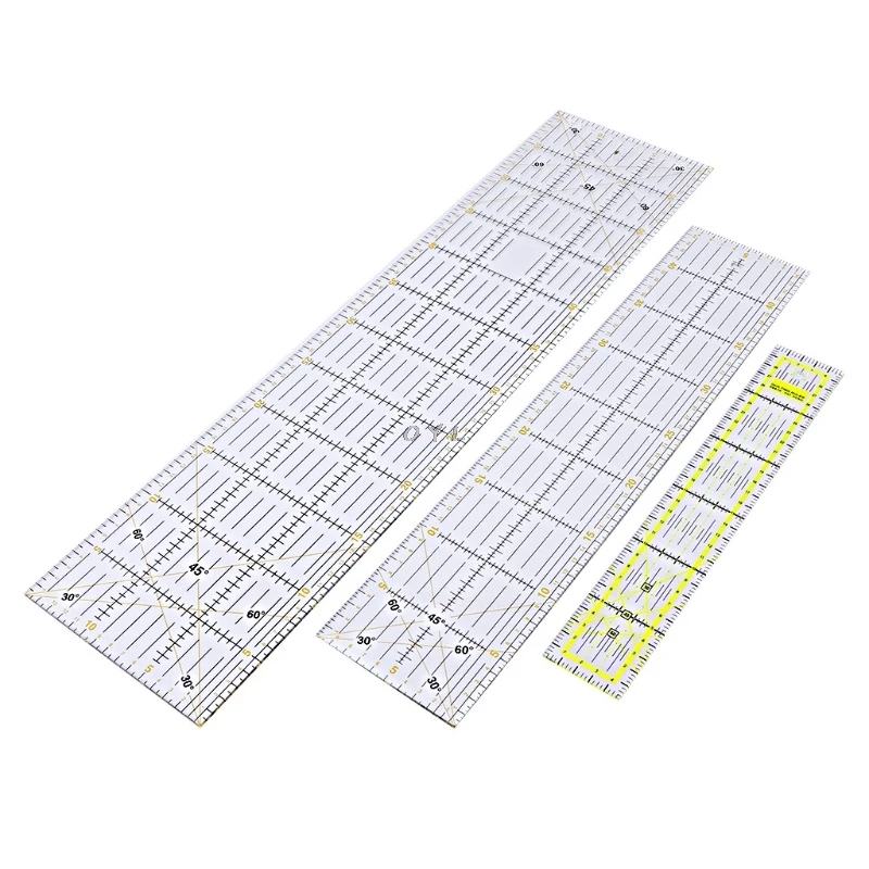 

30/45/60cm Quilting Sewing Patchwork Ruler Cutting Tool Thick Transparent DIY