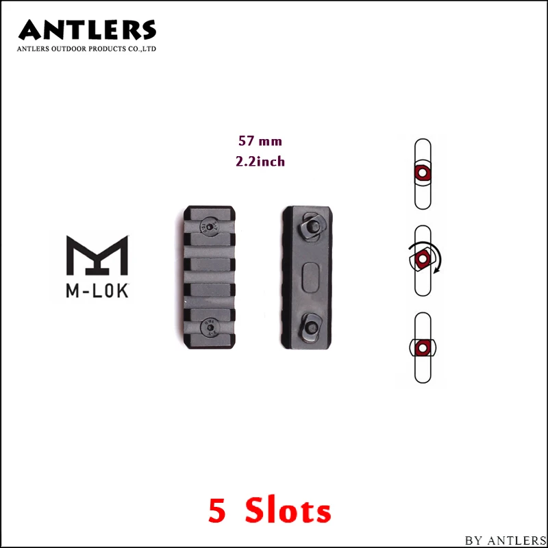 Ferroviário para M-lok Seção de Trilho de Alumínio Sets Bolsa Picatinny Weaver Handguard Âmbito Montar Base Caça Acessórios M-lok 6 - 8 Acessórios e suporte de extensão