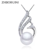 ZHBORUINI жемчужное ожерелье натуральный пресноводный жемчуг ювелирные изделия Феникс подвески стерлингового серебра 925 ювелирные изделия для женщин подарок
