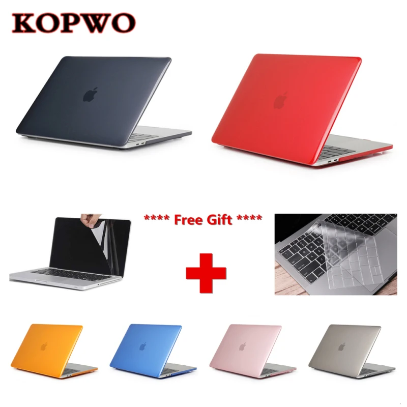 

KOPWO Crystal Transparent Laptop Case cover for Macbook Pro Air 11 12 13 15 inch Retina A1465 A1707 A1502 Notebook Shell Case