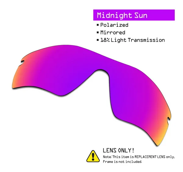 Midnight Sun Дропшиппинг SmartVLT замена Поляризованные линзы для солнцезащитных очков Оукли Радар Путь-несколько штук упакованы - Цвет линз: Midnight Sun