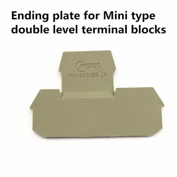 

Covers, ending plate for Mini type doule level terminal blocks/connection terminal (SKJ-2.5/2-2EG)