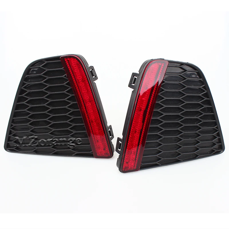 MZORANGE 2Pcs Red LED Rear Bumper Reflector Brake Light for Honda JAZZ FIT 2014 2015 2016 Fog Light Waterproof DRL Drive Lights цена MZORANGE 2Pcs Red LED Rear Bumper Reflector Brake Light for Honda JAZZ FIT 2014 2015 2016 Fog Light Waterproof DRL Drive Lights цены онлайн