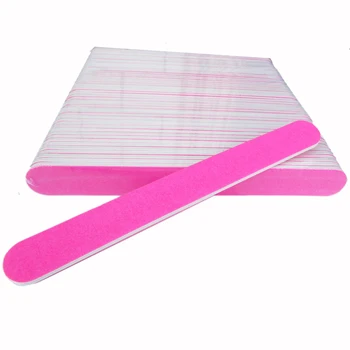 

50pcs Fluorescence Rose Nail File Buffer 100/180 Sandpaper Sponge Tool Nail Art Polish Polishing Files Block Manicure Pedicure