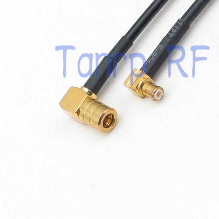 

6in MCX male plug to SMB female both right angle RF connector adapter 15CM Pigtail coaxial jumper RG174 extension cord cable