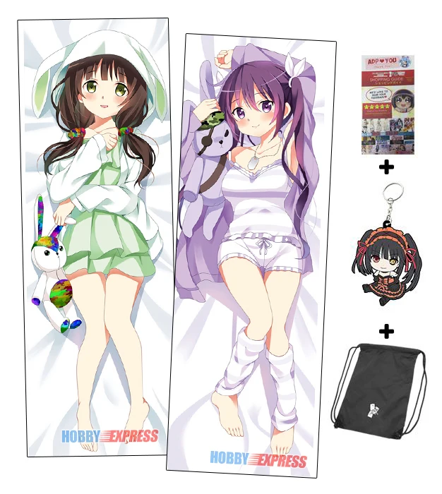 Хобби Express Gochumon wa Усаги Desu Ka Dakimakura японский обниматься тела Чехол ADP-61048 | Дом и сад