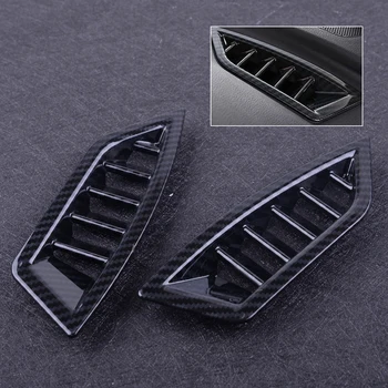 

beler Air Outlet Control Carbon Fiber Texture Panel Look Interior Fit for Subaru 2018 XV Crosstrek