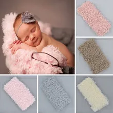 50*50 см новорожденный реквизит одеяло s, мягкое плюшевое детское одеяло корзина наполнитель, искусственный мех Fotografia фон наполнитель для фотосъемки