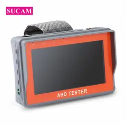 SUCAM 1080 P AHD CCTV тестер 4,3 дюймов Экран монитор для AHD Камера тестирование PTZ UTP Кабельный тестер 12V1A Выход