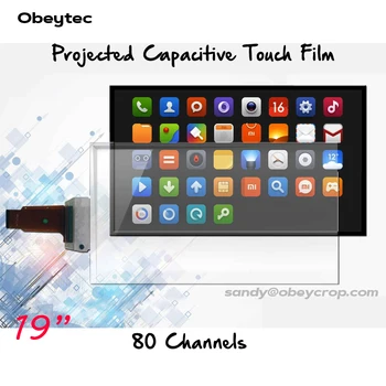 

19 inches 10 points wide screen Transparent Interactive Touch Foil Film with USB port 16:9/16:10 touch film