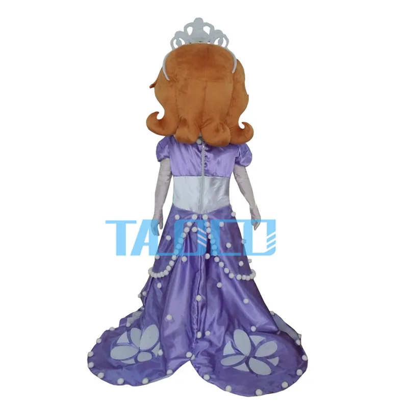 Sophia Princess Mascot Costume Sofia the First Halloween Party Dress Adult