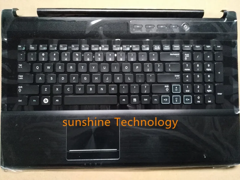 

US layout new laptop keyboard with palmrest for samsung BA75-03149A RF712