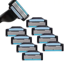 

Professional Face Care Men's Razor Blade 1/4/8pcs lot Face Razor Blade 4 Layer Blades For Shaving Razor Compatible Fusione Sharp