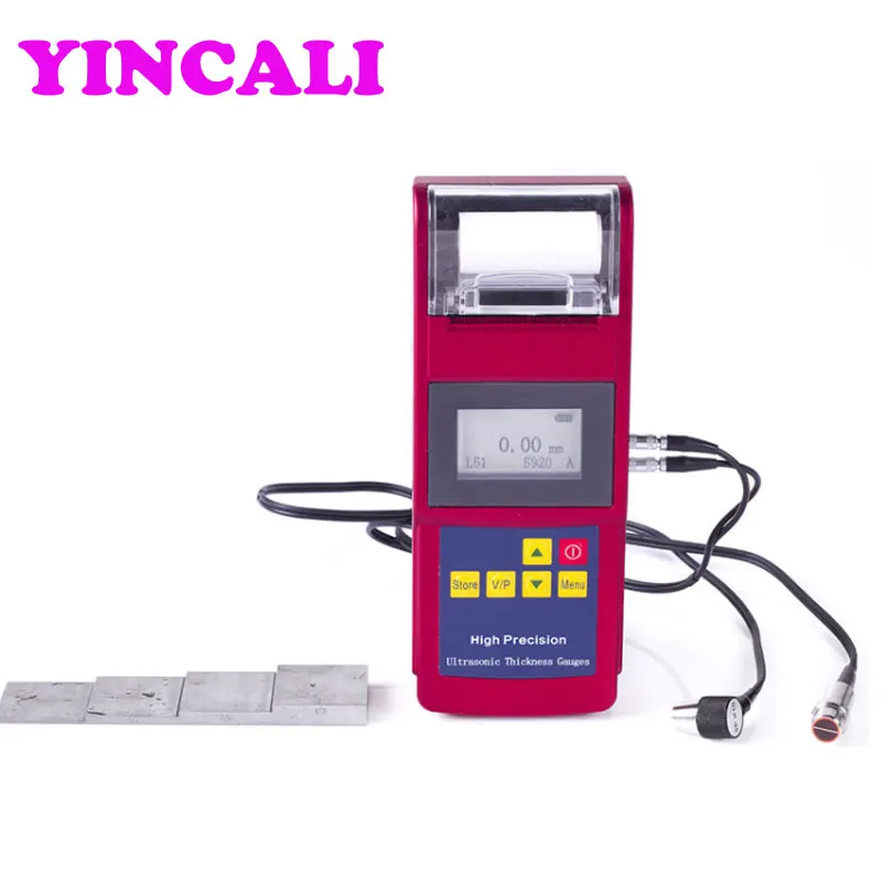 

High Resolution Portable Ultrasonic Thickness Gauge Leeb352 Build-in Thermal Printer Metal Plastic Ceramic Thickness Testing