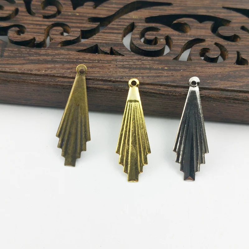 

50pcs 8x22mm Filigree flower Wraps Metal Charms For Embellishment Scrapbook DIY Jewelry Metal Craft Cosplay accessories