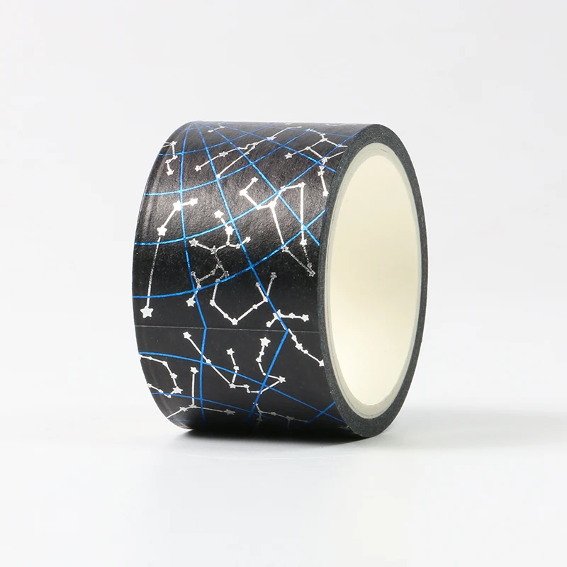 Черный Синий galaxy Bullet Journal васи лента Милая декоративная клейкая лента DIY Скрапбукинг наклейка этикетка канцелярские товары