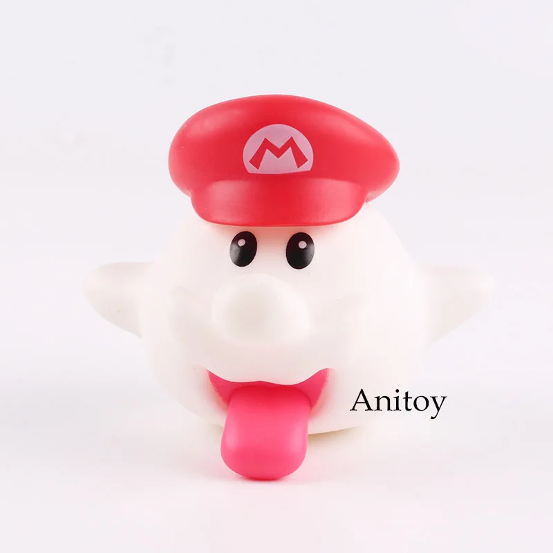 

Mario Bros Figures Boo White Ghost Mini Super Mario Action Figure PVC Collectible Model Toy for Kids Gift 6cm