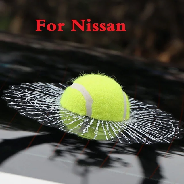 

Car-styling 3D Tennis Baseball Hit Window Auto Sticker for Nissan Maxima Micra Moco Murano Note rt Fairlady Z Figaro Fuga Leaf