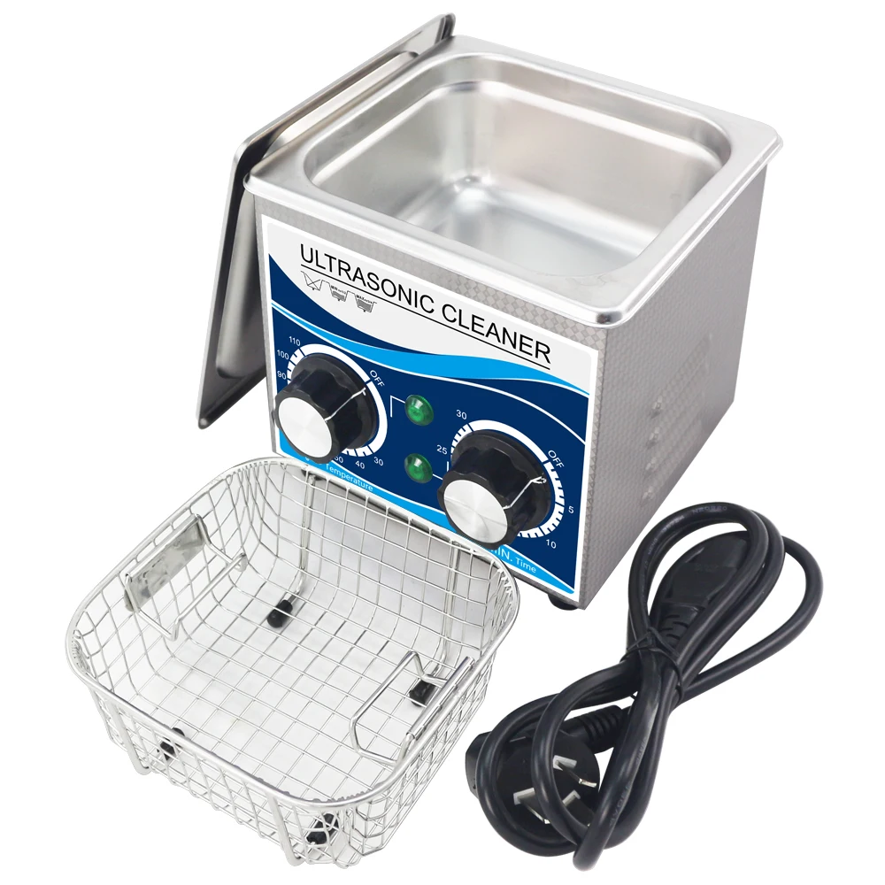120W Ultrasonic Cleaner 1.3L Bath 0~30mins Timer with Heater Ultrasound Cleaning for Watches Glasses Jewelry Home Parts