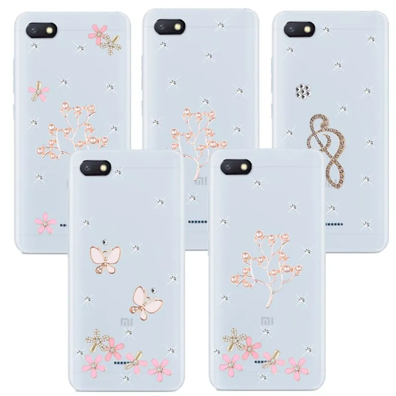 Redmi 6A S2 4A NOTE 7 8T 4X 5A 6 pro шикарный Роскошный чехол Poco F1 с бриллиантами для Coque Xiaomi MI 9T CC9