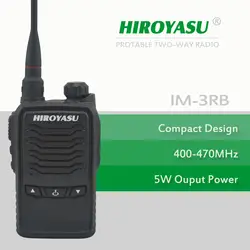 Hiroyasu im-3rb UHF 400-470 мГц компактный мини Портативный двусторонней Радио