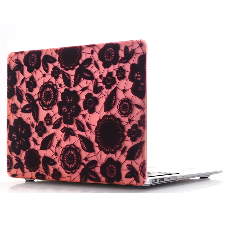 Lace Printing Hollow Cover Hard Laptop Case for Apple Macbook Air Pro Retina 11 13 15 Laptop Bag for MacBook Air 13 Cover Cases