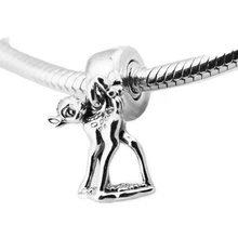 CKK стерлингового серебра 925 Bambi Висячие Бусины Подходит Pandora браслет Argent