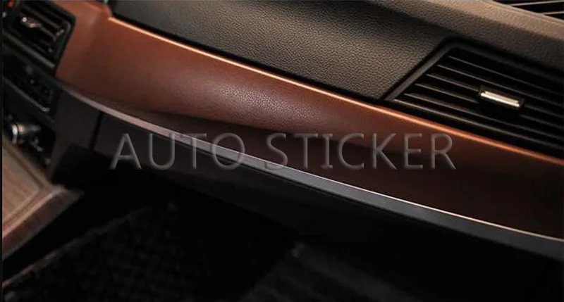 Brown Leather Pattern PVC Adhesive Vinyl car sticker 12