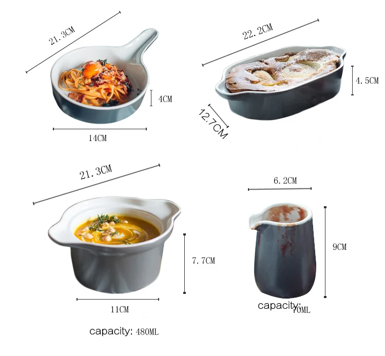 Креативный керамический набор инструментов для выпечки фарфоровый молочный сливочник соус горшок Лодка Форма для выпечки сыра миска для супа соус кухонная банка аксессуары