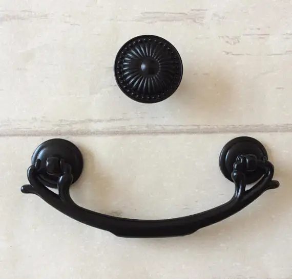 Best Price 3.75" Black Bail Pulls Handles Black Dresser Pulls Cabinet Knob Kitchen Furniture Handle Hardware 96mm Best Price 3.75" Black Bail Pulls Handles Black Dresser Pulls Cabinet Knob Kitchen Furniture Handle Hardware 96mm