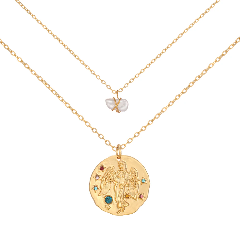 COLORFUL BLING 3-Piece Zodiac Necklace Set – Constellation Chokers With Message Card, Capricorn Example - View #9