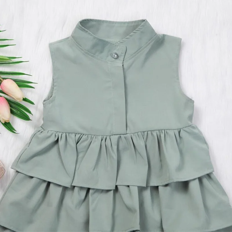 9 Toddler Kids Baby Girls Clothes Baby Princess Dress Party Tutu Layer Mini Sleeveless Cake Dresss Vestido Menina