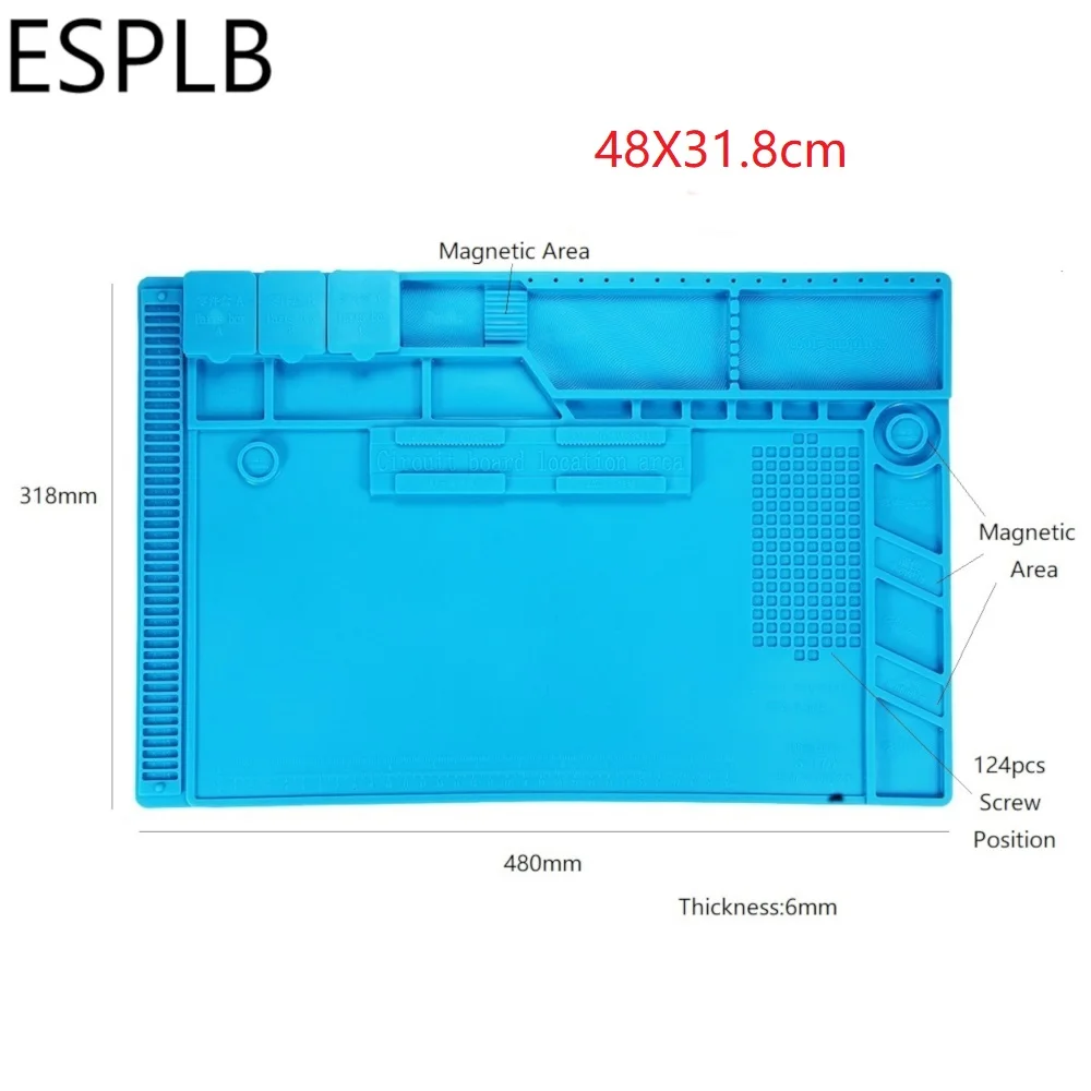 rework station Repair Pad Insulation Heat-Resistant Soldering Station Silicon Soldering Mat Work Pad Desk Platform for BGA Soldering Station lincoln electric ac 225 arc welder Welding Equipment